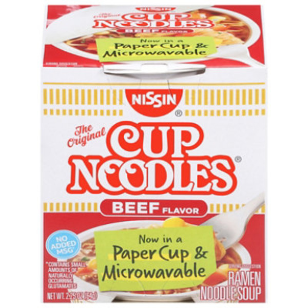 Nissin Beef Flavor Cup Noodles