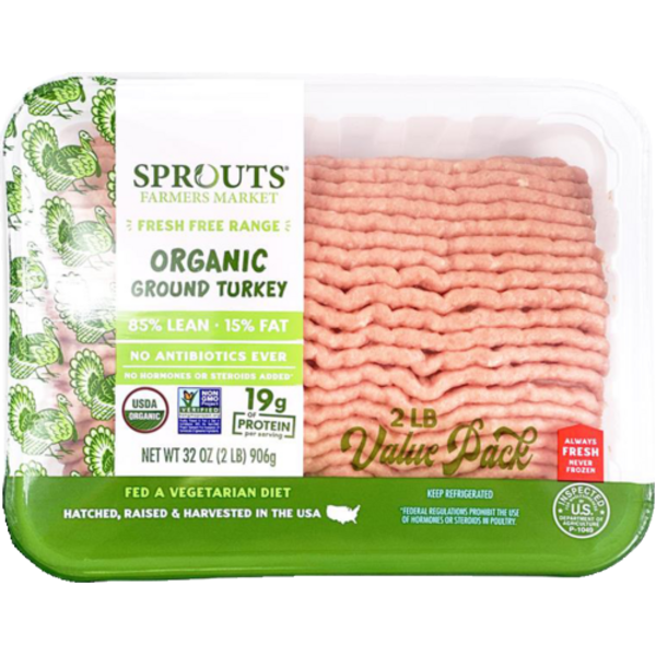 Sprouts Organic 85% Lean Fresh Ground Turkey