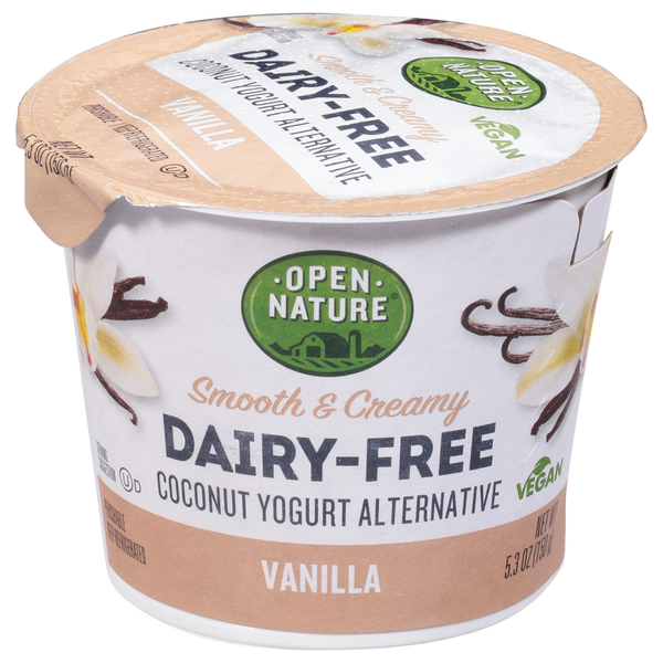 Open Nature Coconut Yogurt Alternative, Vanilla, Smooth & Creamy