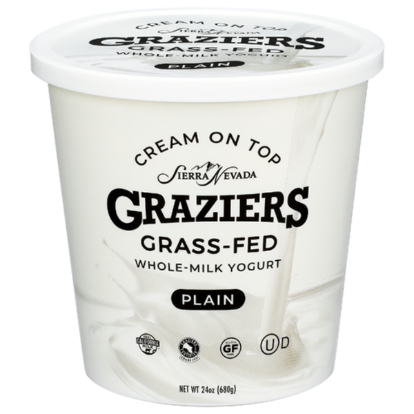 Graziers Plain Grass-Fed Whole Milk Yogurt