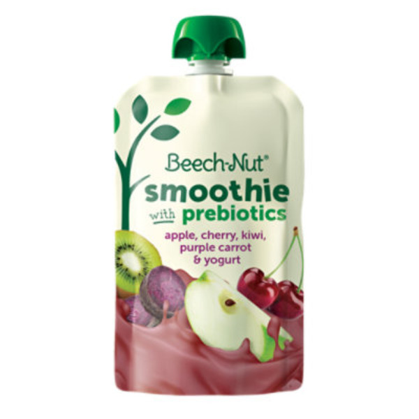 Beech-Nut Smoothie with Prebiotics Apple Cherry Kiwi Purple Carrot & Yogurt Pouch