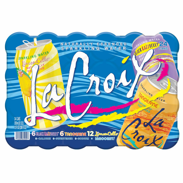 La Croix Sparkling Water, Tangerine, Limoncello and Black Razz Berry Variety Pack, 12 fl oz,