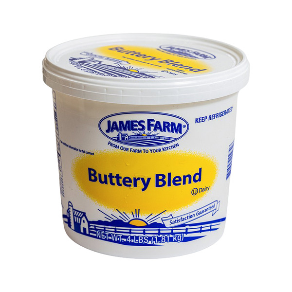 James Farm - Zero Trans Fat Buttery Spread - 4lb Tub Delivery or