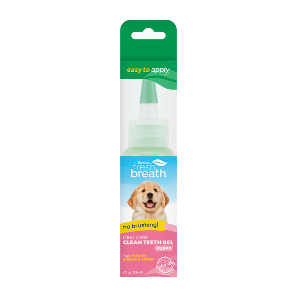 Tropi Clean Fresh Breath No Brushing Clean Teeth Dental & Oral Care Gel for Puppies