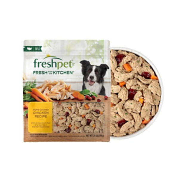Freshpet Fresh Dog Food, Fresh From The Kitchen, Home Cooked Chicken Recipe