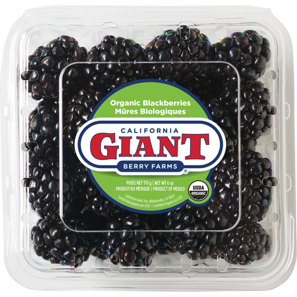 California Giant Organic Blackberries Same-Day Delivery or Pickup