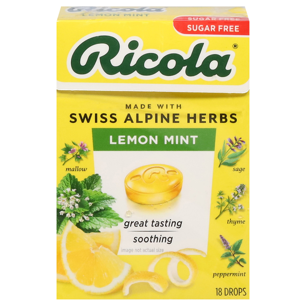 Ricola Lemon Mint, Sugar Free Same-Day Delivery or Pickup