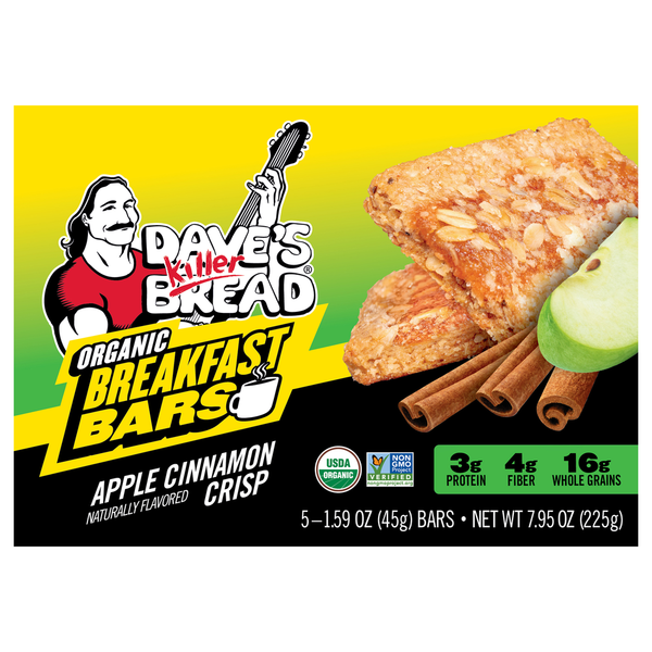 Publix Dave's Killer Bread ORG 4MP APPLE BFAST BARS Same-Day
