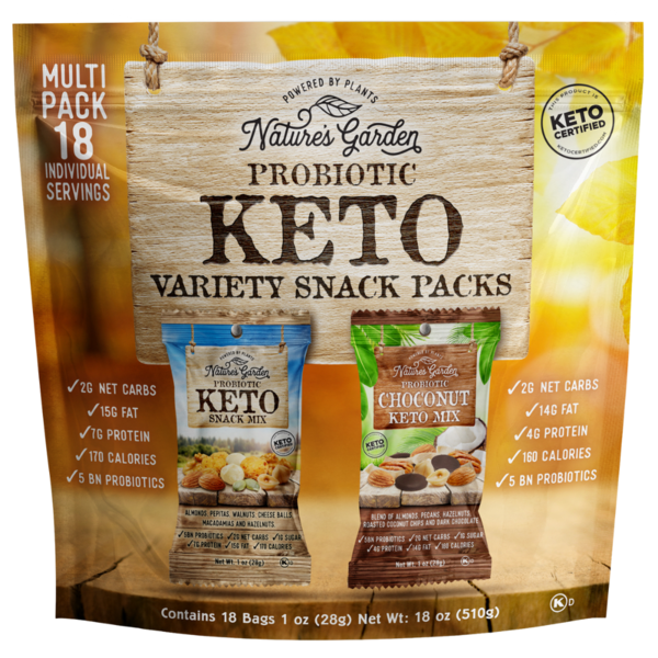 Nature's Garden Probiotic Keto Variety Snack Packs Same-Day