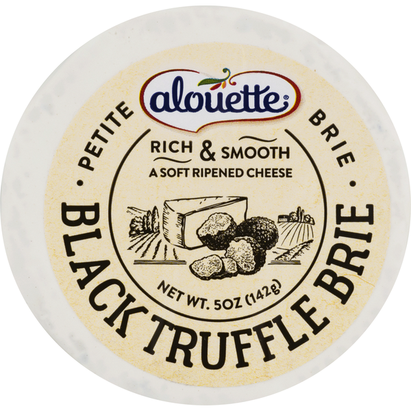 Alouette SoftRipened Cheese, Petite, Black Truffle Brie (5 oz) Instacart