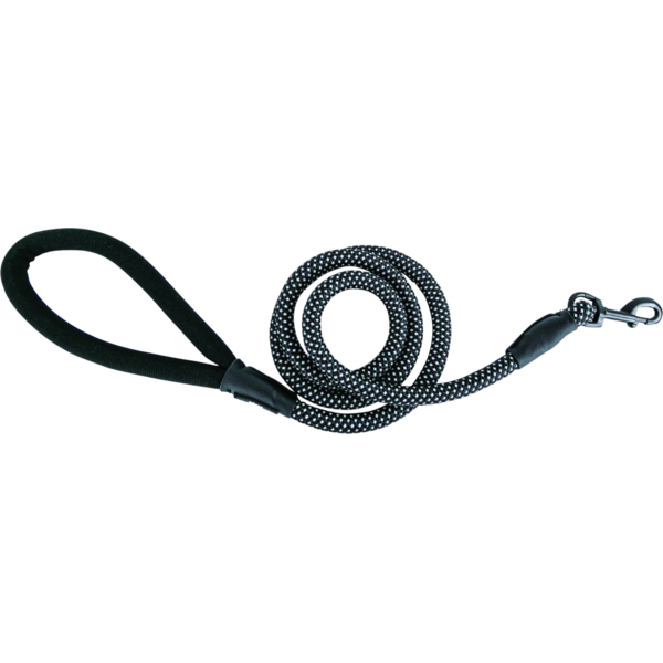 Play On Adventure Reflective Rope Nylon Dog Leash, One Size - Black