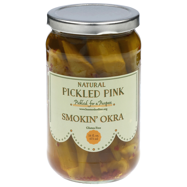 Pickled Pink Natural Smokin' Okra