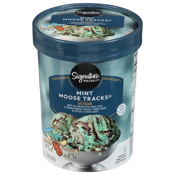Signature SELECT Ice Cream, Mint Moose Tracks