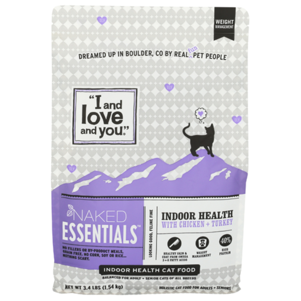I And Love And You Indoor Health with Chicken + Turkey Naked Essentials Cat Food