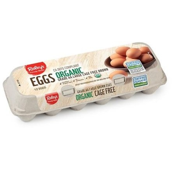 Raley's Grade AA Large Cage-Free Brown Eggs
