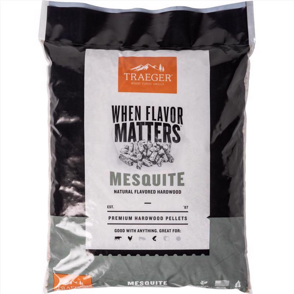 Traeger Hardwood Pellets, Premium, Mesquite