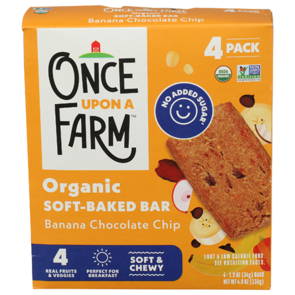 Once Upon A Farm Organic Banana Chocolate Chip Soft Baked Bars