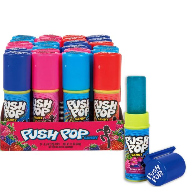 Topps - Push Pop Candy - 24/.5 oz