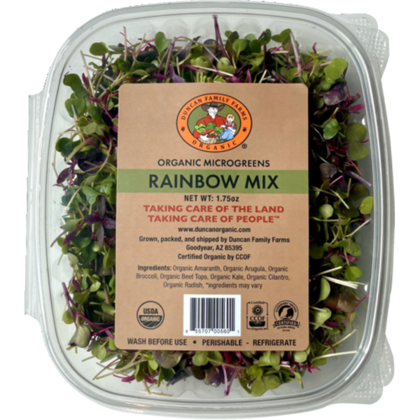 Duncan Family Farms Organic Rainbow Mix Microgreens