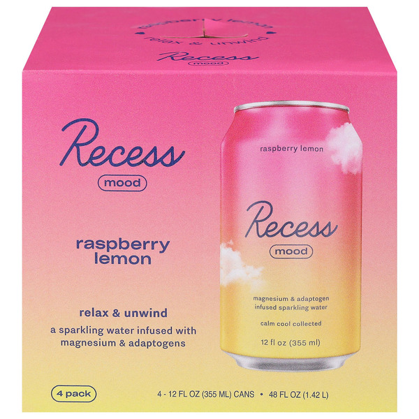Recess Raspberry Lime Wegmans Recess Mood Mood Relax & Unwind Raspberry Lemon Sparkling Water ...