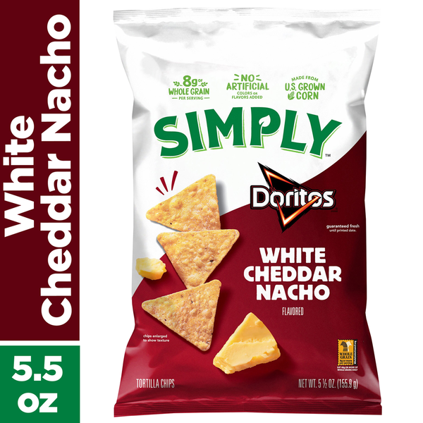Doritos White Cheddar Nacho Flavored Tortilla Chips Same-Day