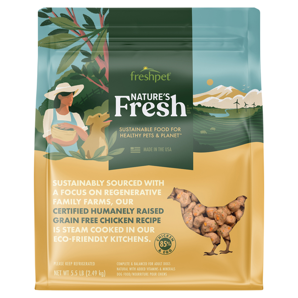Freshpet Dog Food, Grain Free, Chicken Recipe, Adult Same-Day