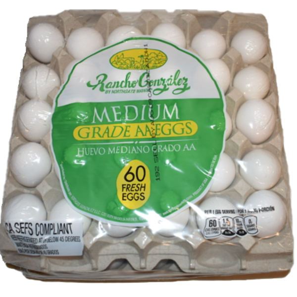 Rancho Gonzalez Medium Grade AA Eggs Same-Day Delivery | Northgate