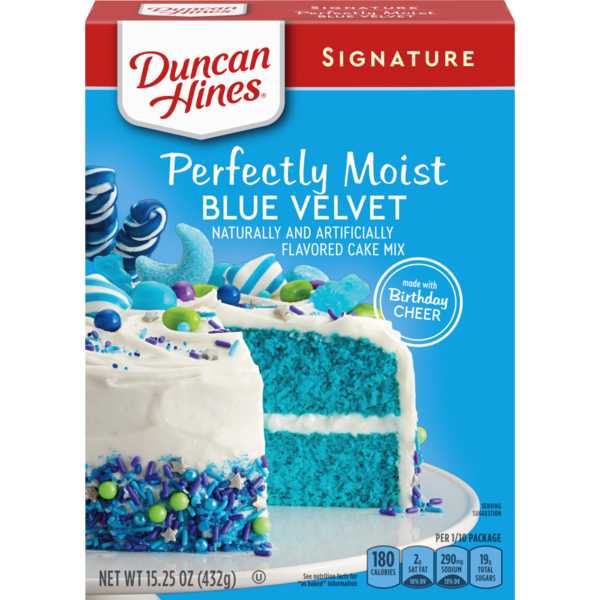 【bake keko様】専用・青360ｇ×2袋✨≪リクエスト特割特価≫ Duncan Hines Signature Perfectly Moist Blue Velvet Cake Mix Same