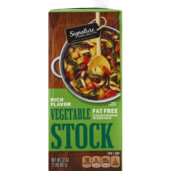 SIGNATURE SELECTS Vegetable Stock, Fat Free