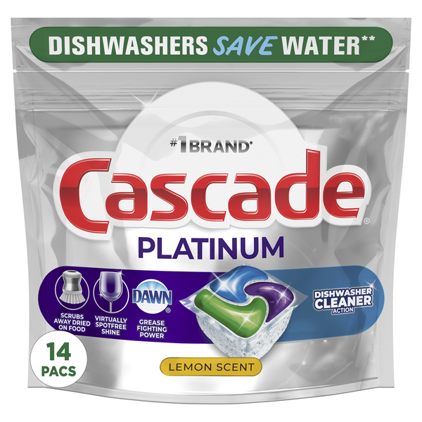 Publix Cascade Platinum Dishwasher Detergent Pods + Cleaner, Fresh Same