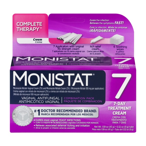 Monistat Antifungal 7 Day Treatment Cream Combination Pack (1.59 oz