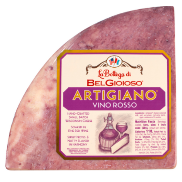 BelGioioso - La Bottega Artigiano Vino Rosso Wedge 3lb