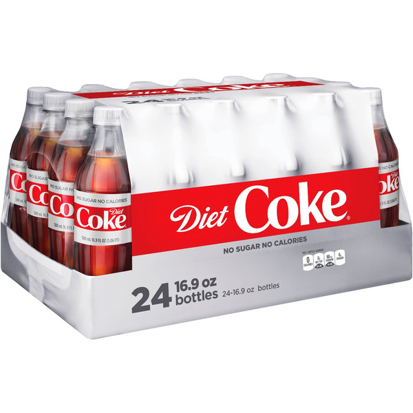 Diet Coke Bottles, 16.9 fl oz, 24 Pack