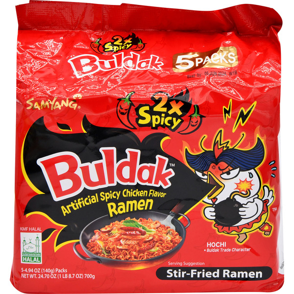 Samyang Foods Co., Ltd Ramen, Hot Chicken Flavor, Buldak