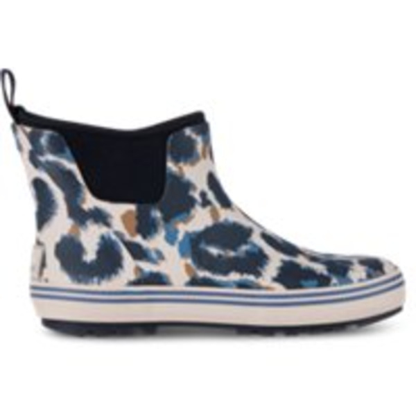 Magellan Outdoors Women's Blue Leopard Short Rubber Boot, Size 7
