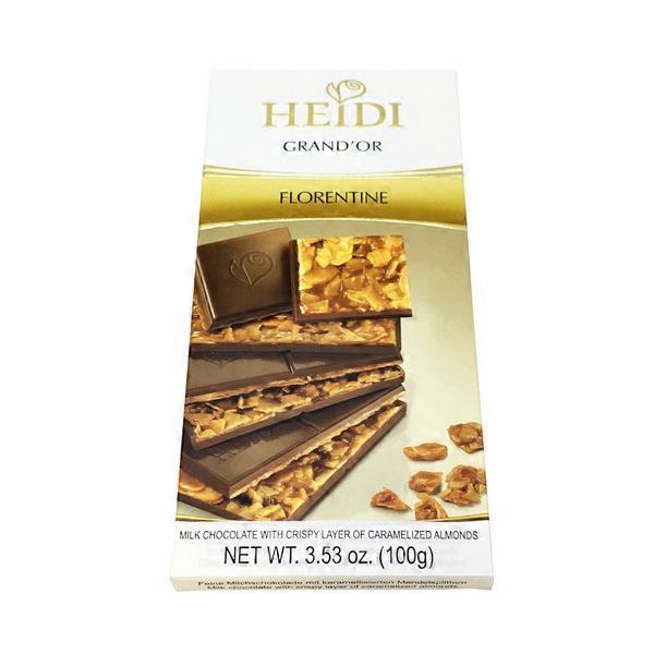 Шоколад heidi гранд'ор молочн.флорентина 100г (5941021004309)