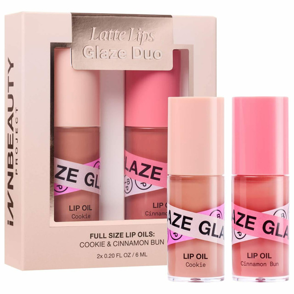 iNNBEAUTY Project High Shine Latte Lips Lip Oil Glaze Duo