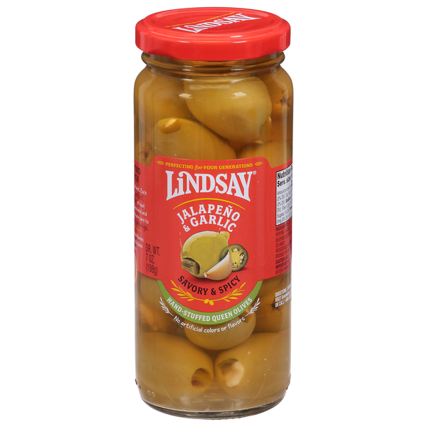 Publix Lindsay Olives, Jalapeno & Garlic, Hand Stuffed, Queen SameDay