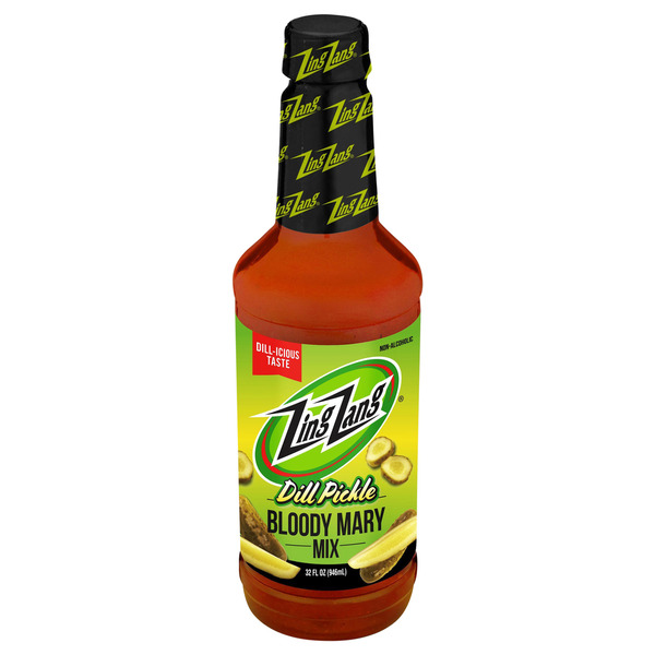 ドリンク×2、503×4 Zing Zang Dill Pickle Bloody Mary Mix, Non-Alcoholic Cocktail