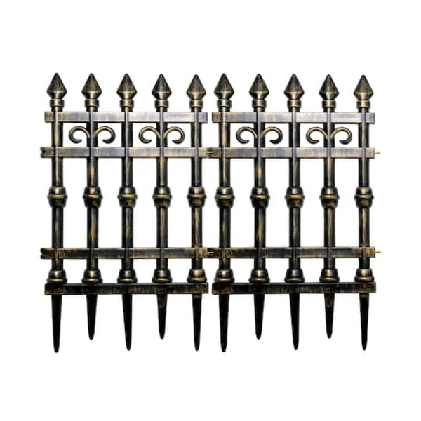 Ashland Decorative Garden Gate, 18 x 29 in - Gold