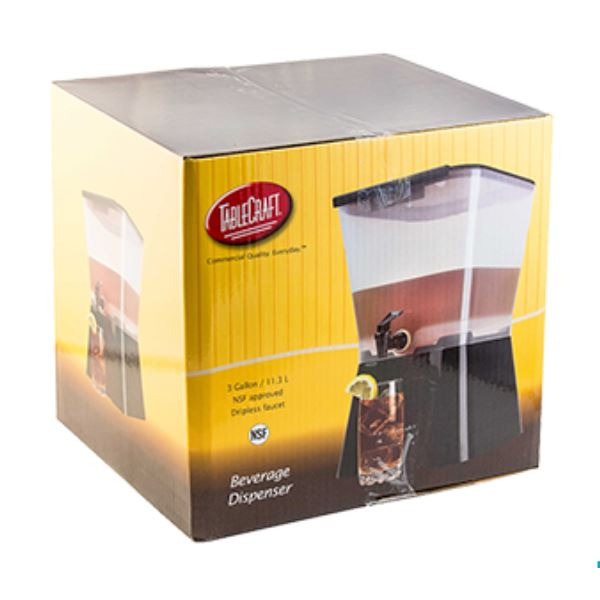 TableCraft - #H953 Beverage Dispenser Black 3 Gal, 1 CT