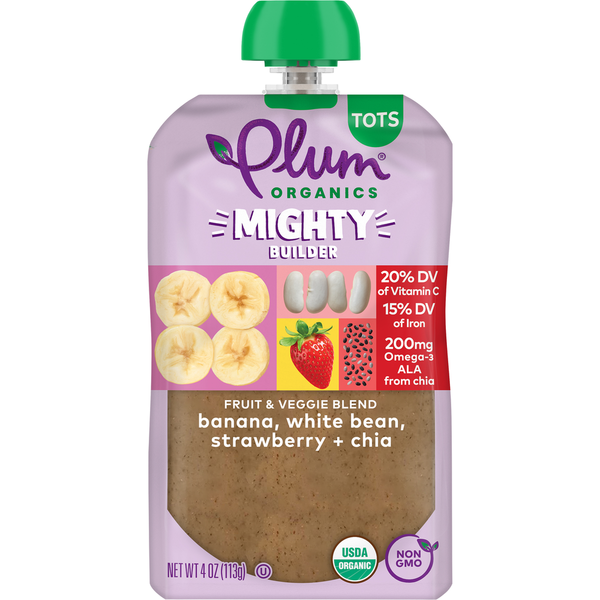 Plum Organics® Mighty Protein Fiber™ Banana, White Bean