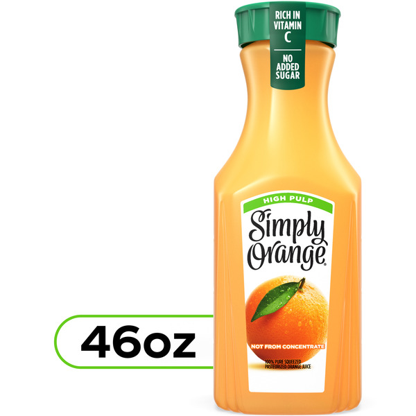 Simply High Pulp Orange Juice Bottle