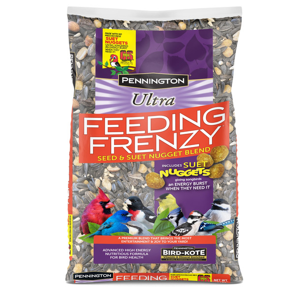 Pennington Feeding Frenzy Wild Bird Seed Mix Suet Nuggets  10-lb