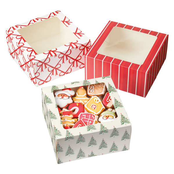 Merry Moments Treat Boxes - 3pk Classic Christmas Same-Day