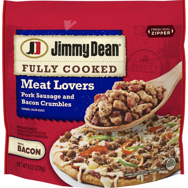 Jimmy Dean Fully Cooked Meat Lovers Crumbles, 8 oz. (0.5 lb) Instacart