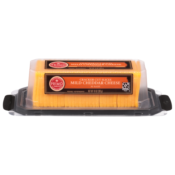 Primo Taglio Cheese Slices, Mild Cheddar, Cracker Cut