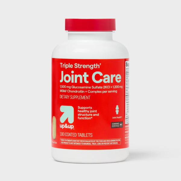 Up&Up Triple Strength Joint Care 1500 Mg Glucosamine Sulfate 2kcl + 1200 Mg Msm/ Chondroitin + Complex Dietary Supplement Coated Tablets