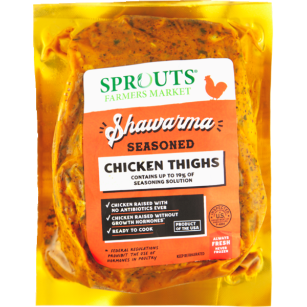 Sprouts Shawarma Seasoned Fresh Chicken Thighs