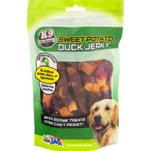 K9 Cookhouse Dog Treats, Sweet Potato Duck Jerky Same-Day Delivery